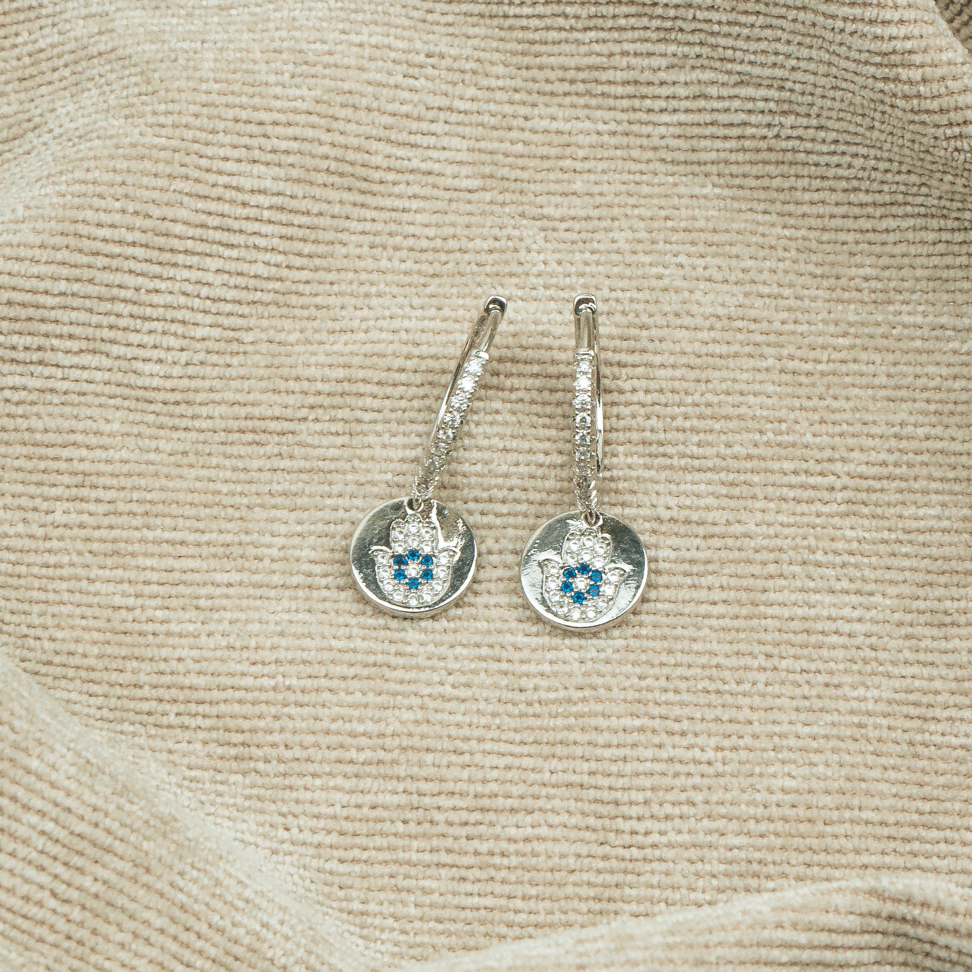 Lucky Coin Earrings Silver