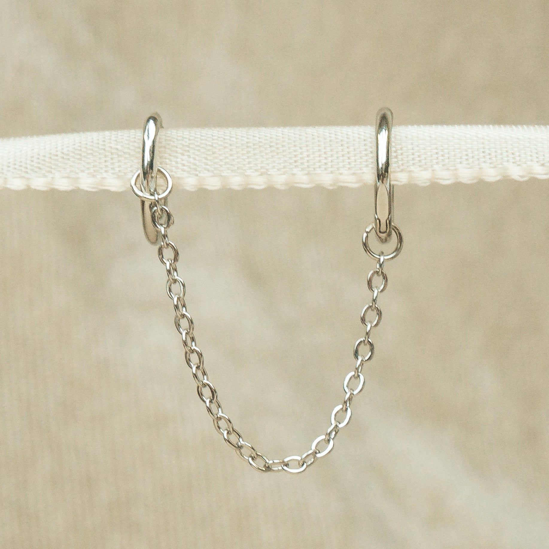 Connected Loops Earring Silver