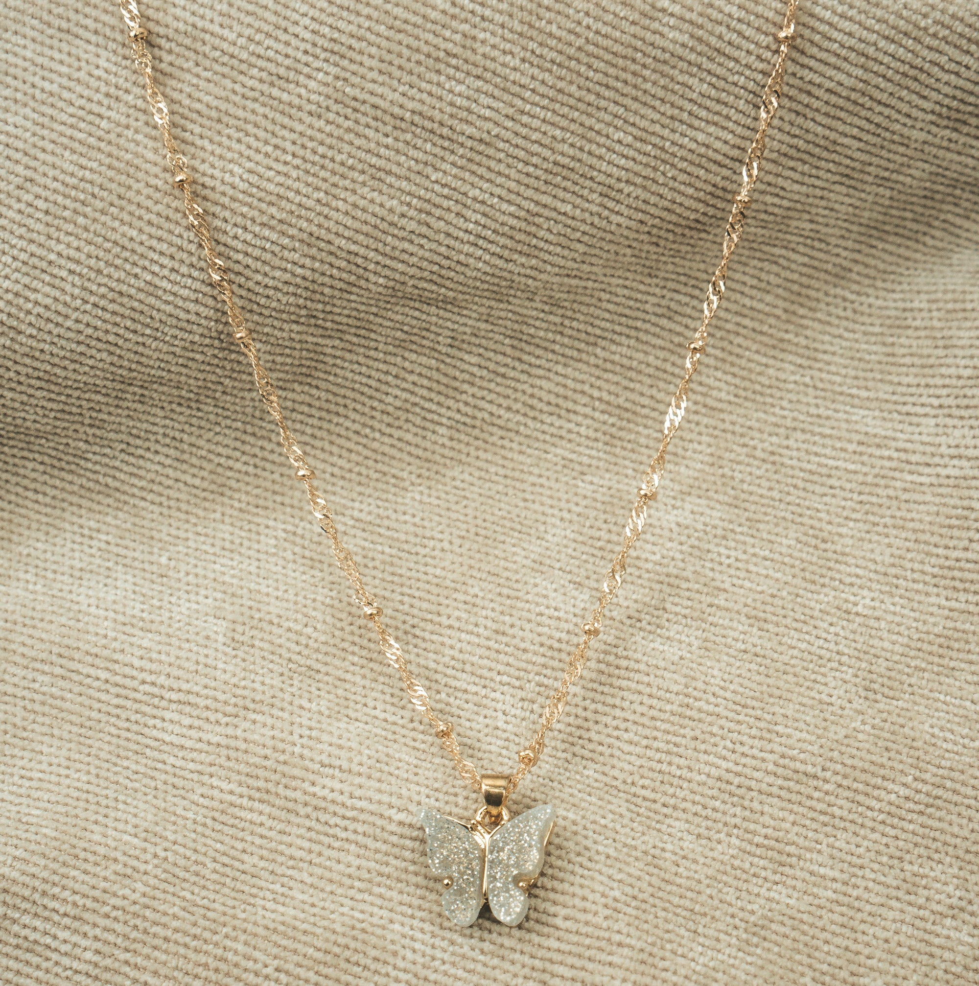 Butterfly Necklace Gold