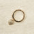 Hanging Heart Adjustable Ring Gold