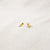 Lightning Studs Earrings Gold