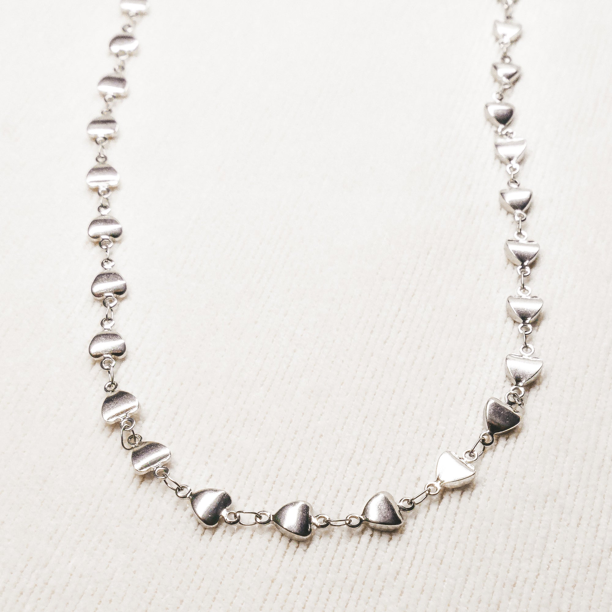 Heart Necklace Silver