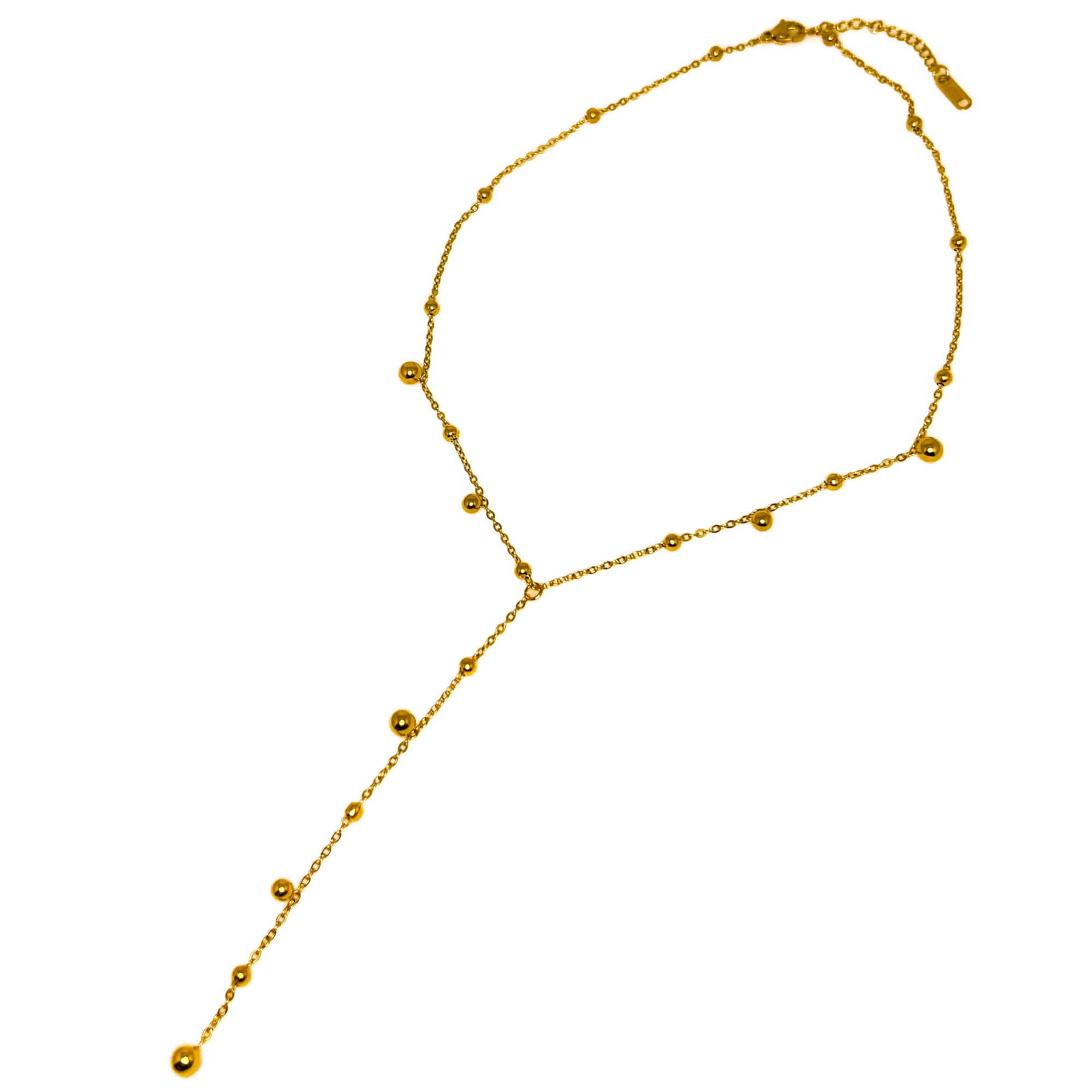 Rose Baller Necklace Gold