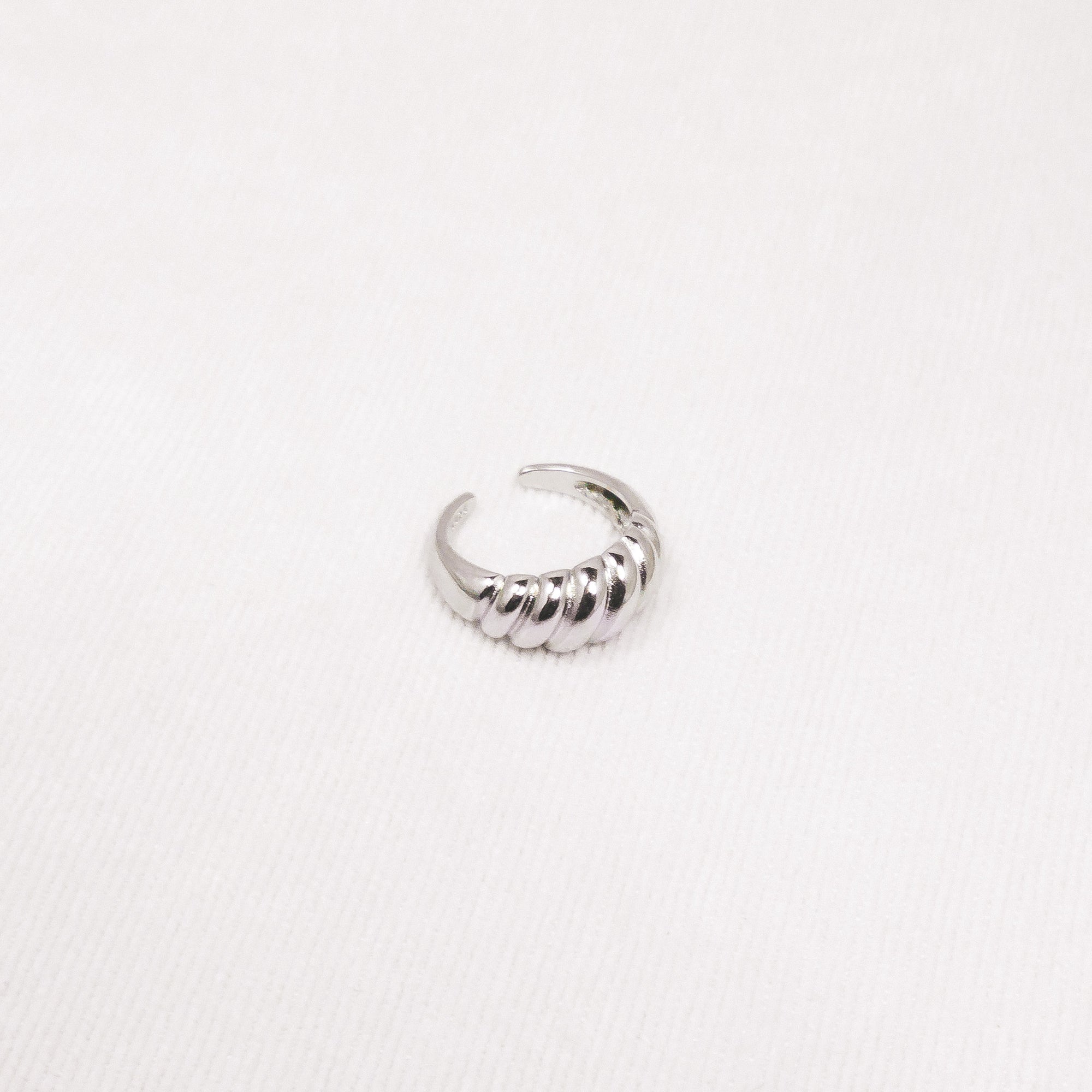 Croissant Ring Silber