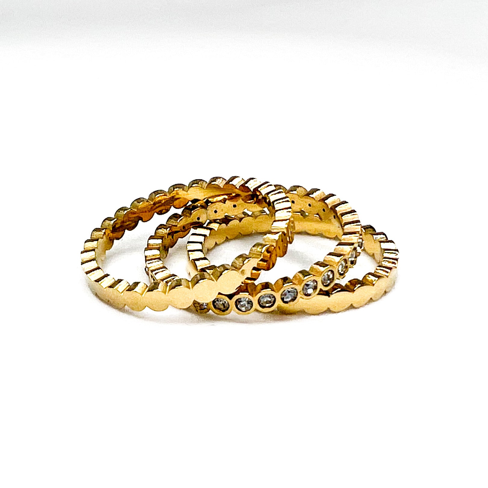 Tripple Set Ring Gold