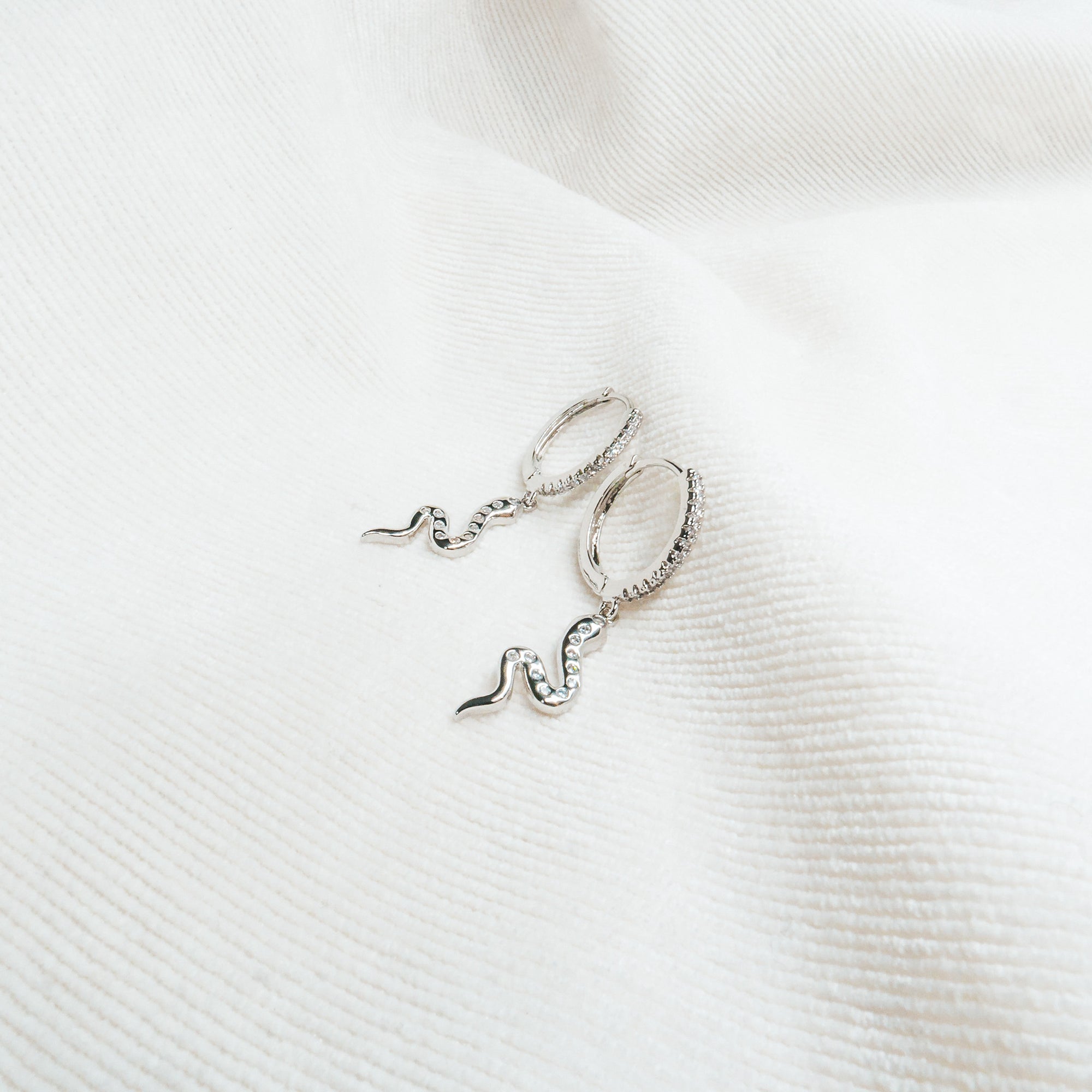 Snake Earring Silver