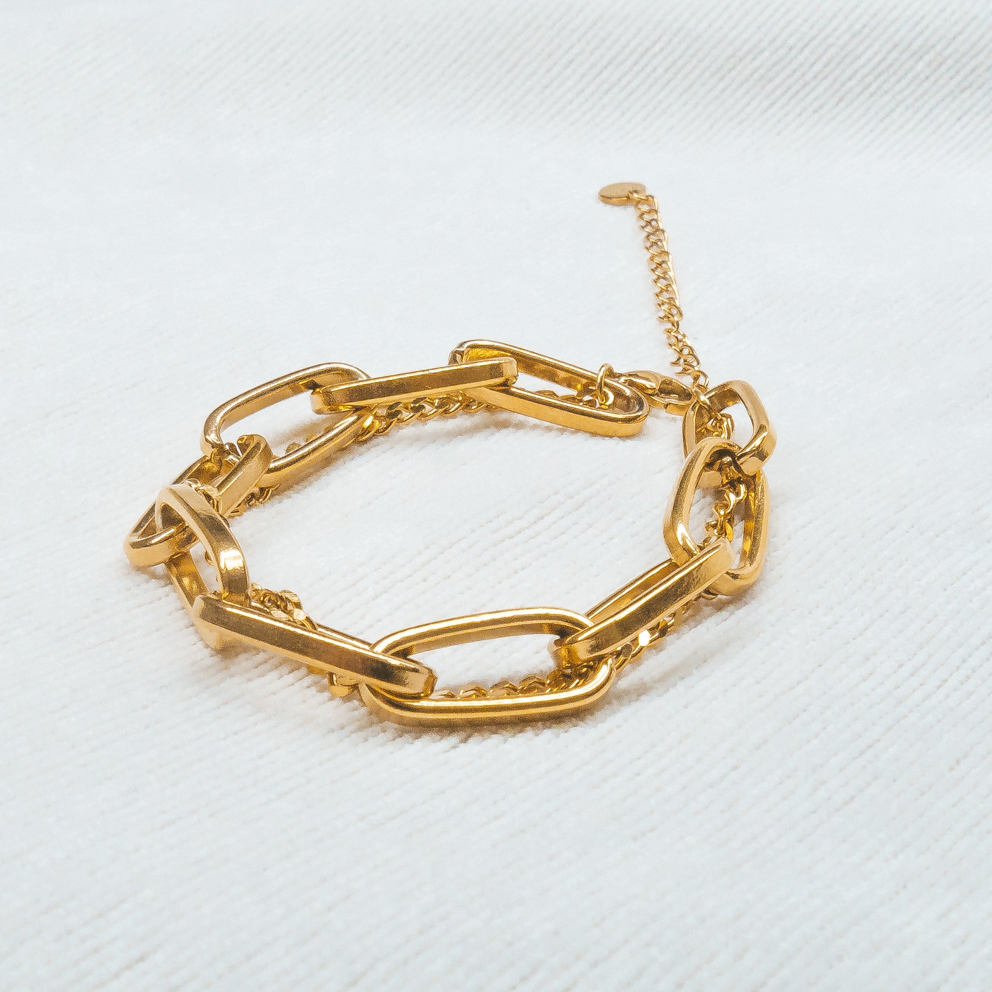 Double Chain Armband Gold