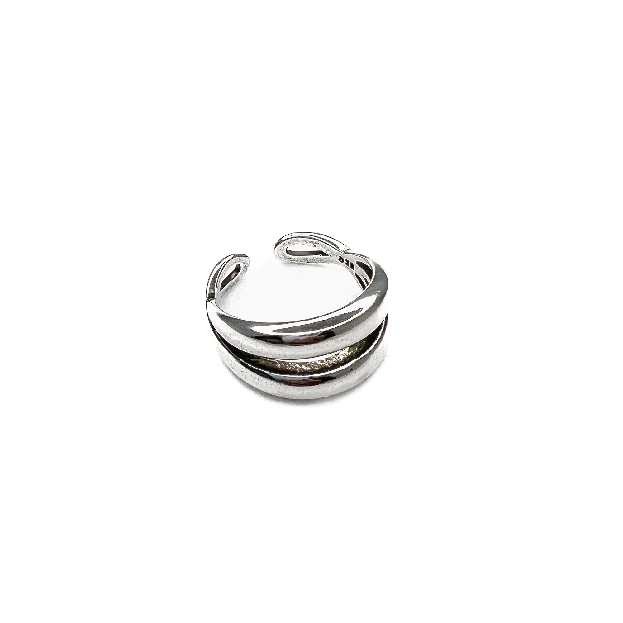 Double Ring Silver