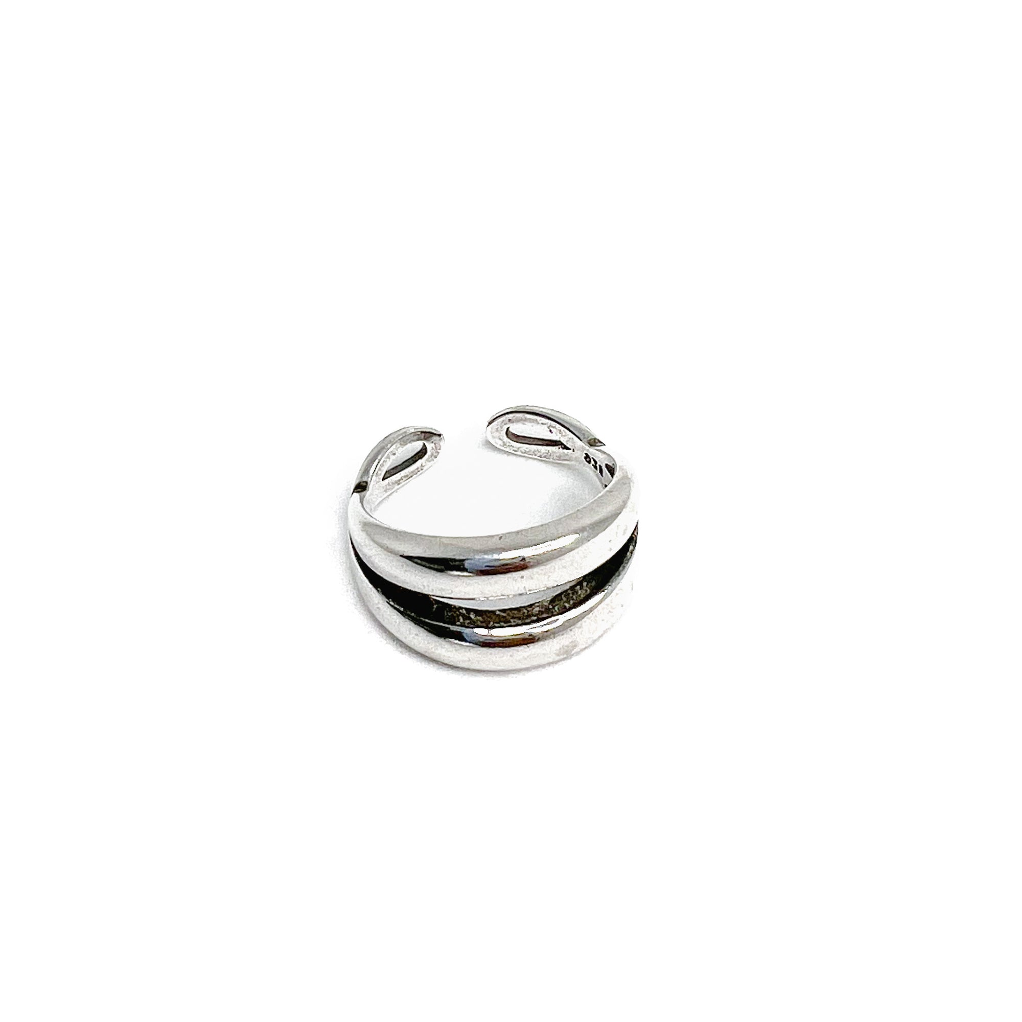 Double Ring Silver