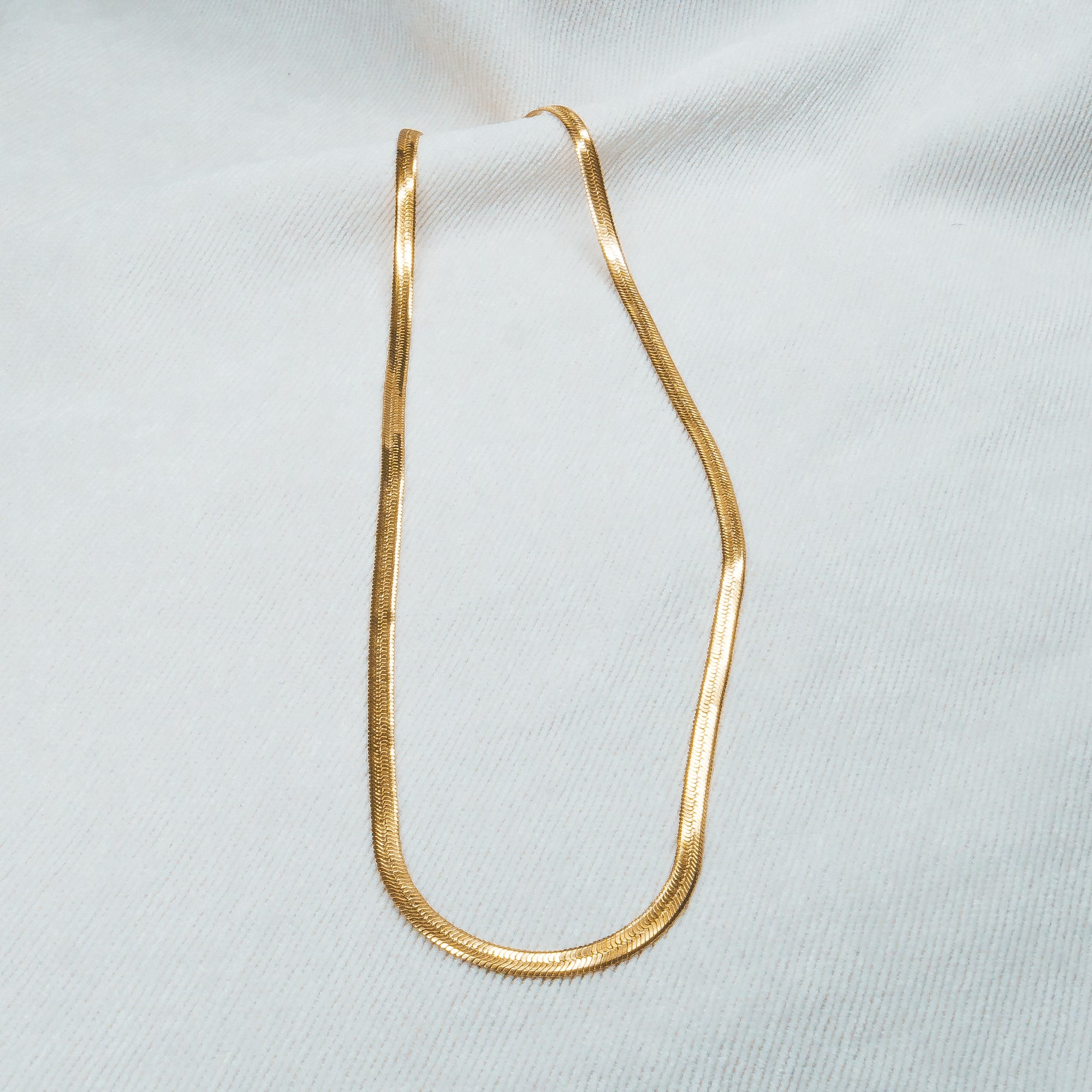 Flat Necklace Gold